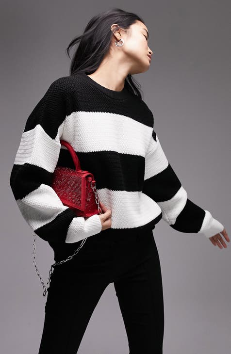 Stripe Oversize Sweater (Petite)