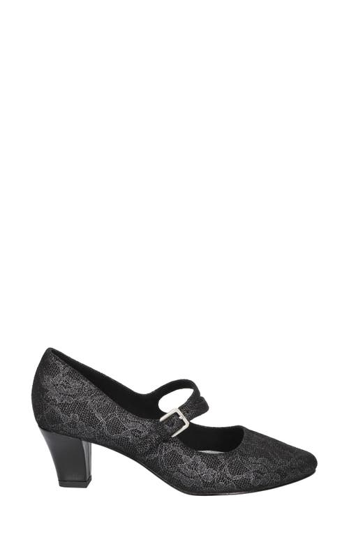 Shop Easy Street Meryl Mary Jane Pump In Black Lace