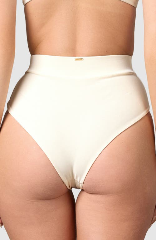 Shop Mbm Swim Aspire Bikini Bottoms In Cream