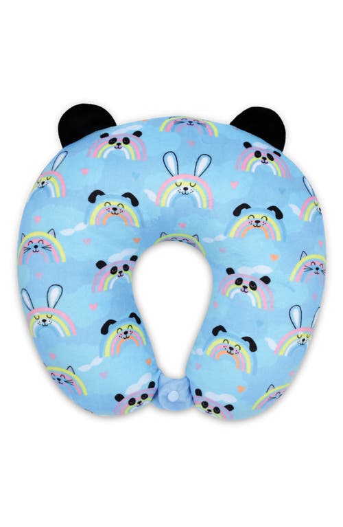 Iscream Rainbow Friends Neck Pillow in Blue at Nordstrom