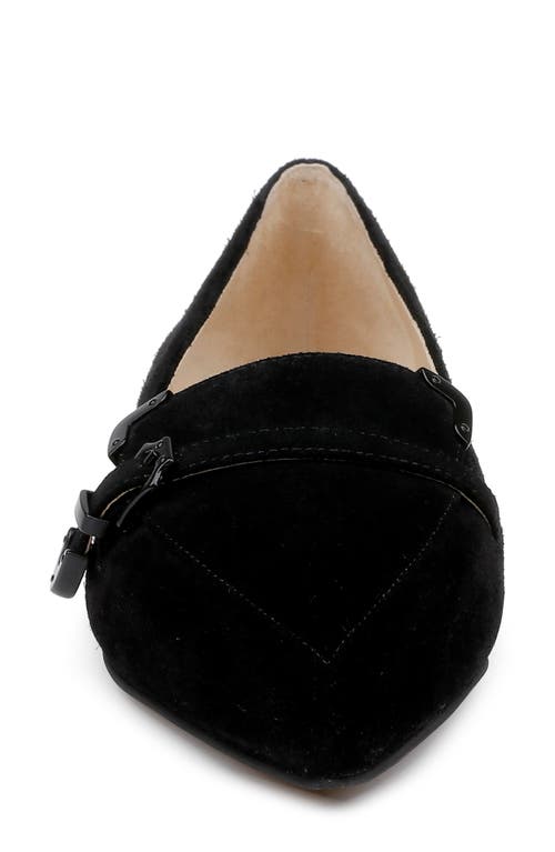 Shop L Agence L'agence Brielle Pointed Toe Loafer In Black Suede