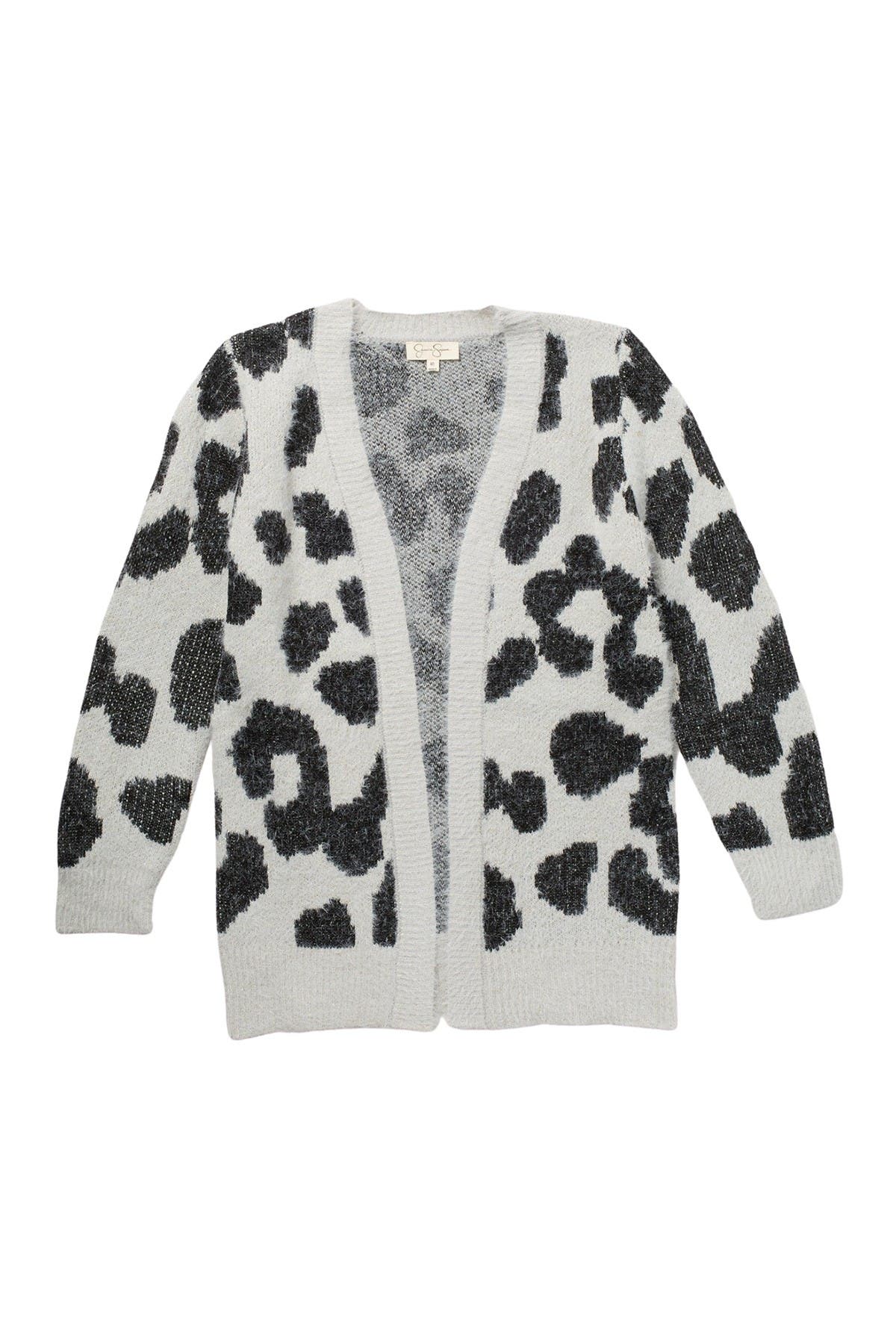 eyelash leopard cardigan