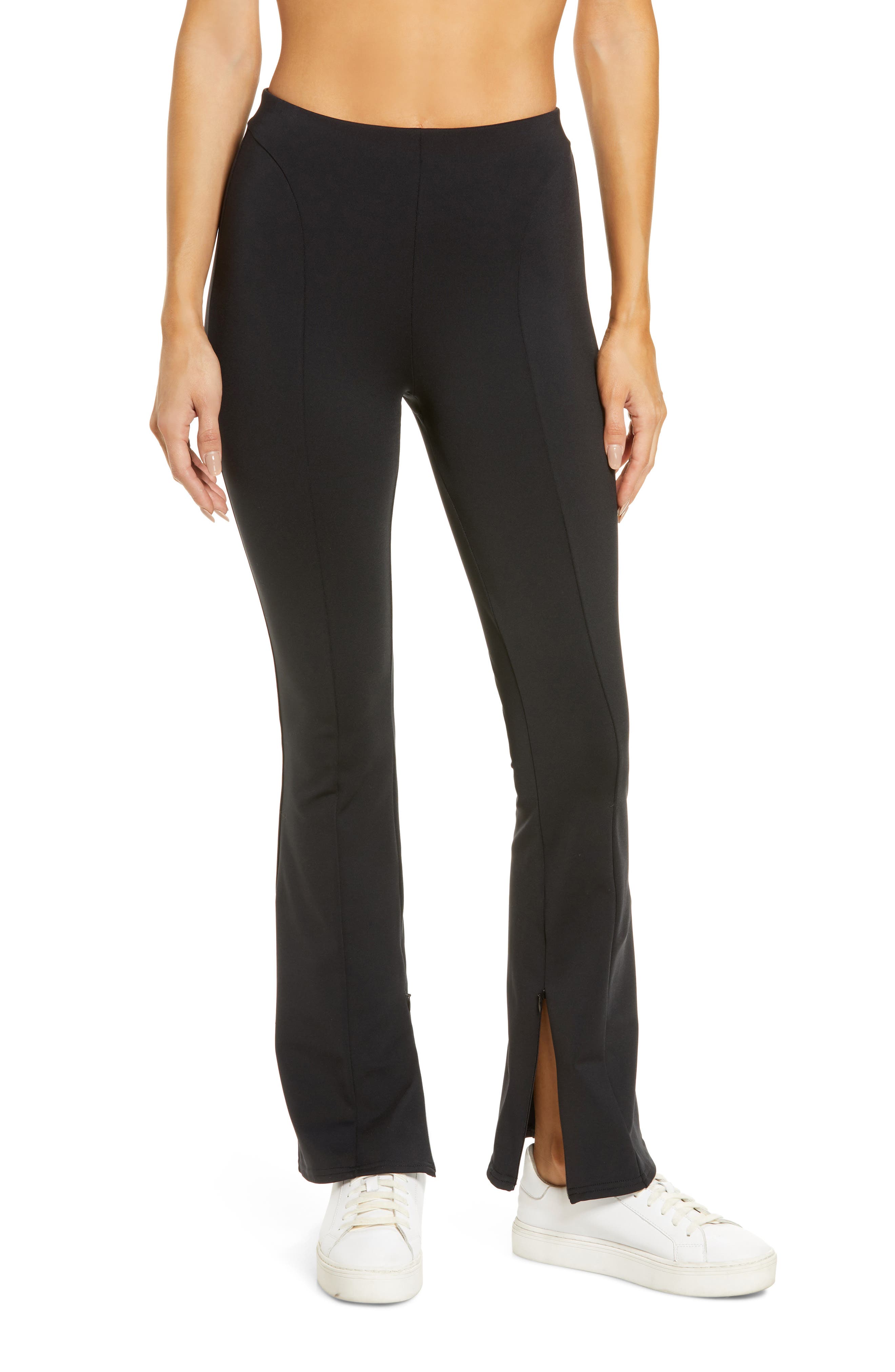 Alo Yoga Pinstripe Zip It Flare Pants