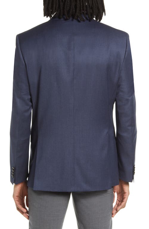 Shop Hugo Boss Boss Slim Fit Solid Wool Suit Jacket In Open Blue