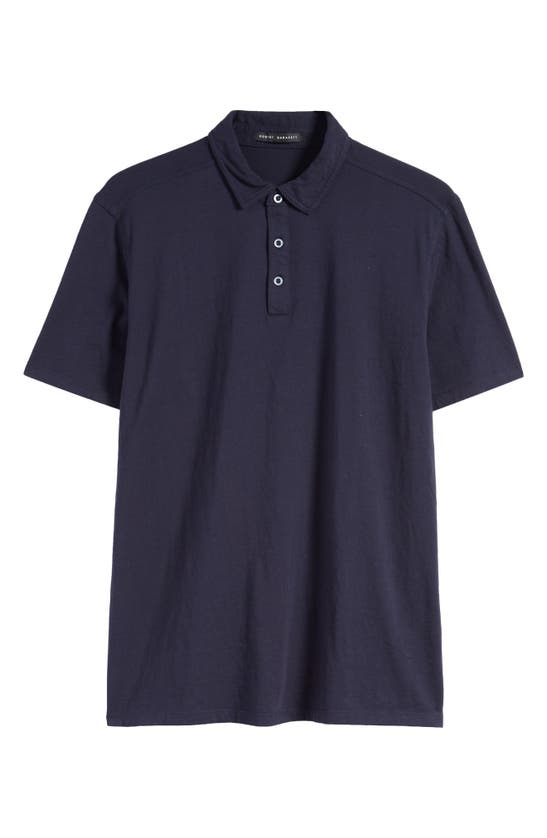 Shop Robert Barakett Orson Cotton Polo In Dark Caspi