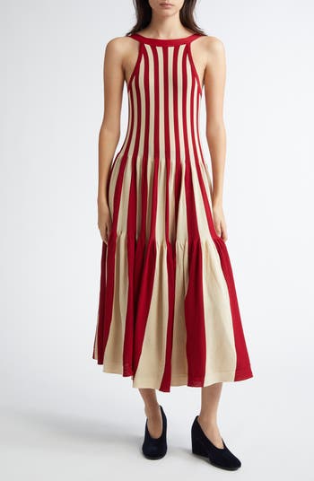 CFCL Cascades Stripe Sleeveless Bateau Neck Knit Dress | Nordstrom 
