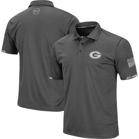 Green Bay Packers Vineyard Vines Throwback Destin Polo - Charcoal