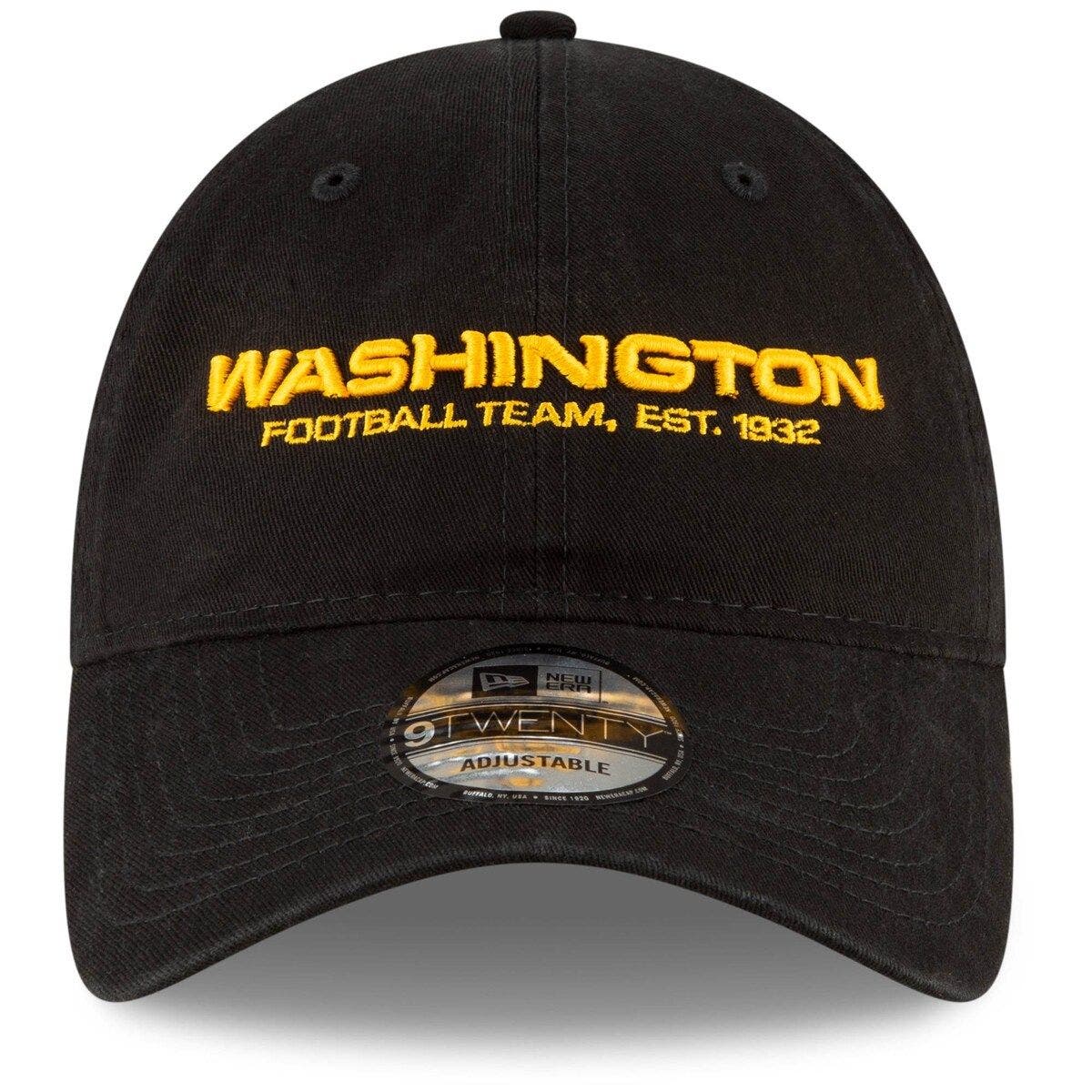 washington football team hat black