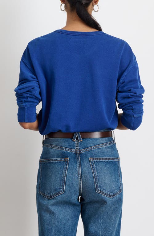 Shop Alex Mill Frankie Sweatshirt In Cobalt