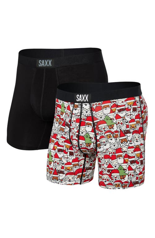 Saxx Assorted 2-pack Vibe Super Soft Boxer Briefs In Multi