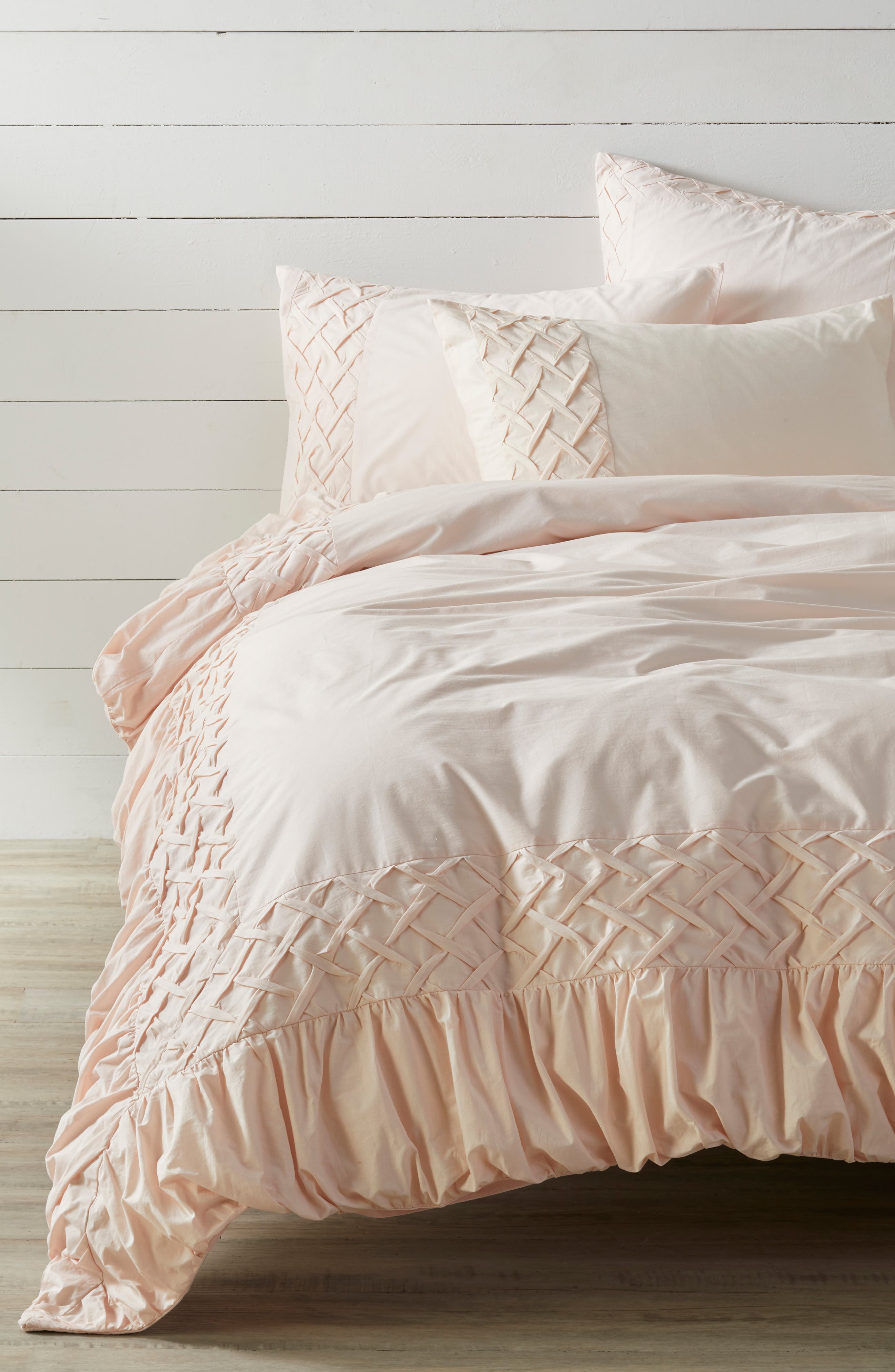 Nordstrom At Home Cady Smocked Weave Duvet Cover Nordstrom