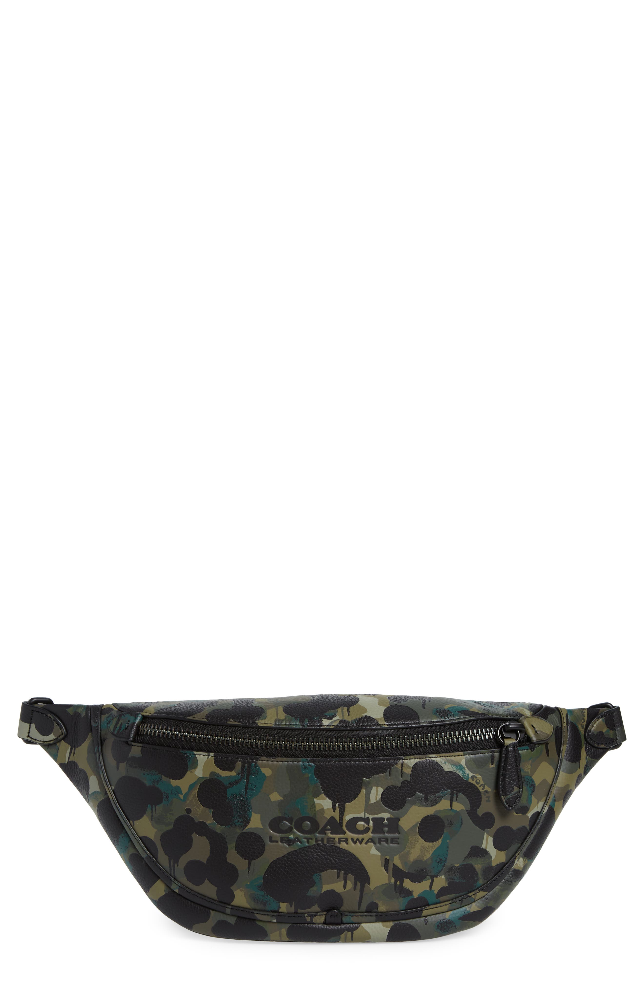 coach belt bag camo