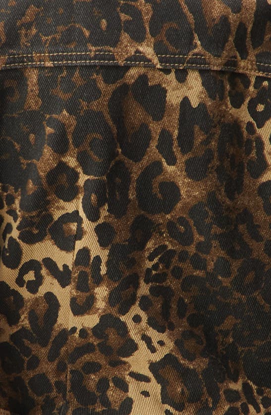 Shop Nasty Gal Leopard Print Denim Romper
