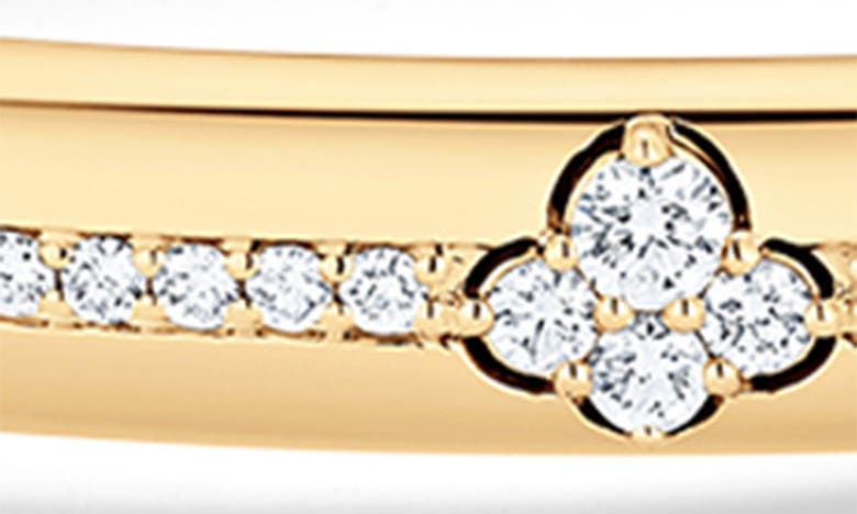 Shop Sara Weinstock Dujour Cluster Diamond Bangle Bracelet In Yellow Gold/ Diamond