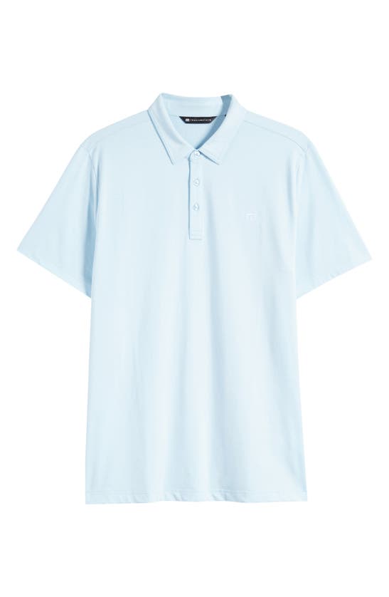 Shop Travis Mathew The Heater Solid Short Sleeve Performance Polo In Heather Dream Blue
