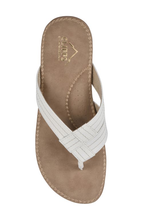 Cliffs By White Mountain Fateful Flip Flop In White/smooth
