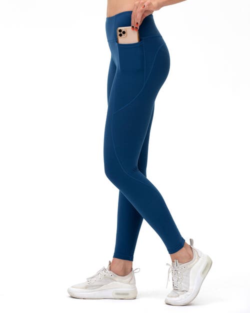 Rebody Active Phoenix Fleece Pocket Legging In Poseidon Blue