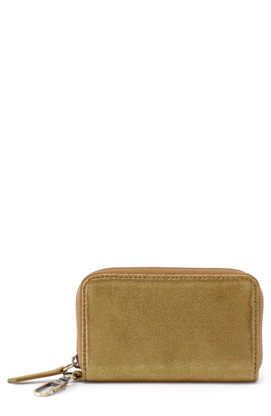 Hobo Go Move Clip Leather Wallet In Shimmer