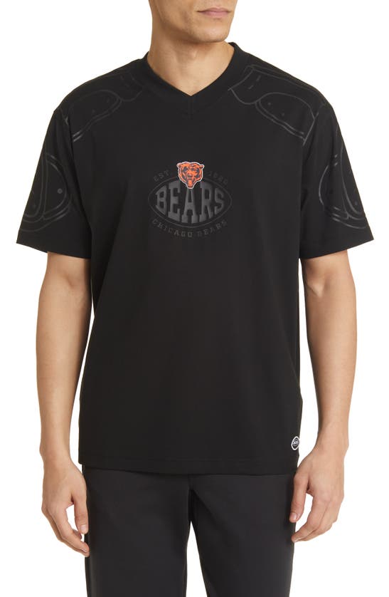 Hugo Boss X Nfl Tackle Graphic T-shirt In Chicago Bears Black