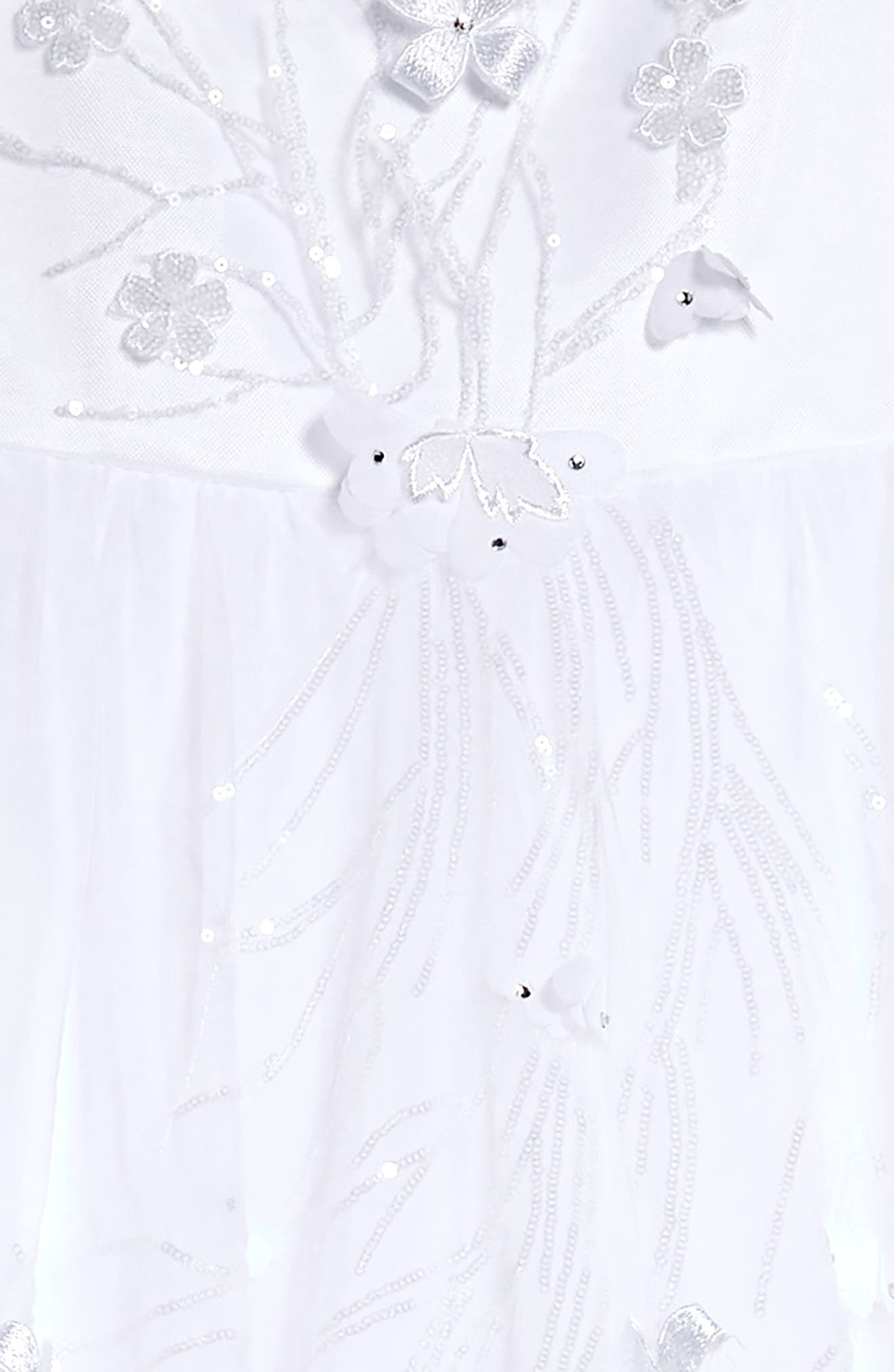 Us Angels Floral Cascade Tulle First 