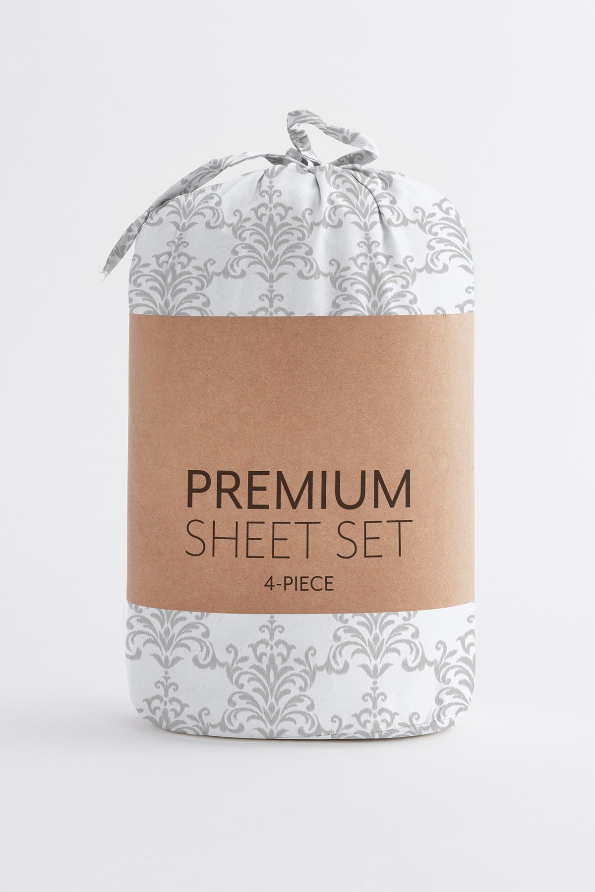 Ienjoy Home Home Collection Premium Ultra Soft Soft Bouquet Pattern 4-piece Bed Sheets Set In Light/pastel Grey