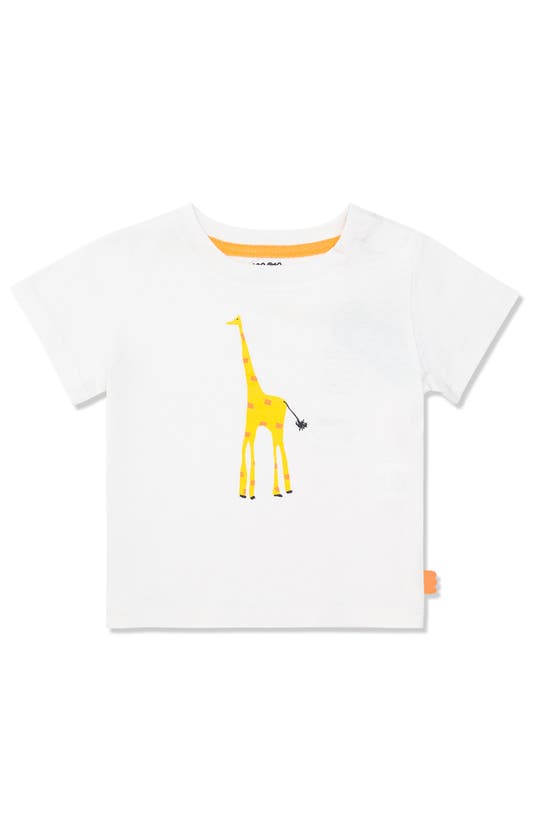 Shop Mon Coeur Recycled Cotton & Cotton Graphic T-shirt In Natural Giraffe