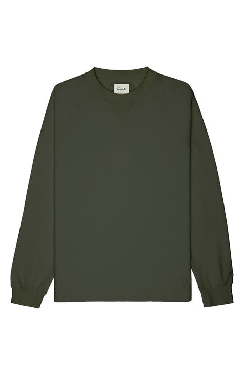 Men's Signature Heritage Sweatshirt, Crewneck, Print Pale Olive Camo Extra Large, Polyester Cotton | L.L.Bean