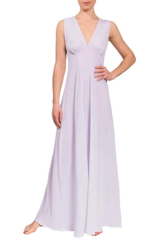 Amelia Long Nightgown in Lavender