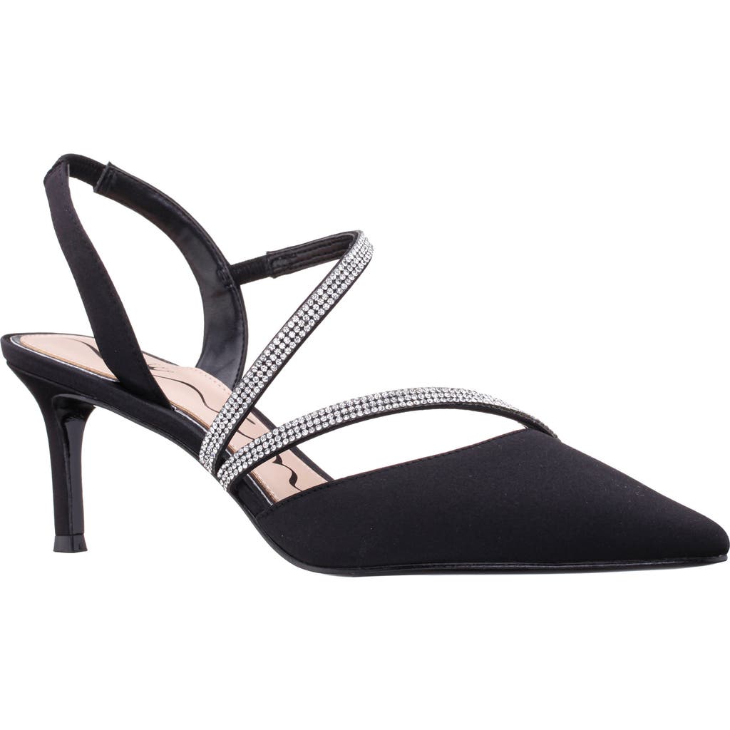Nina Nela Slingback Pointed Toe Pump In Black