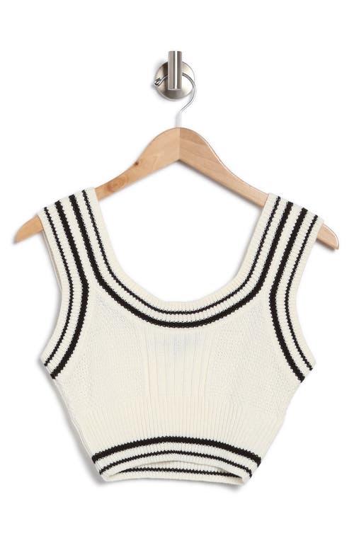 Shop 19 Cooper Sweater Camisole In Ivory/black