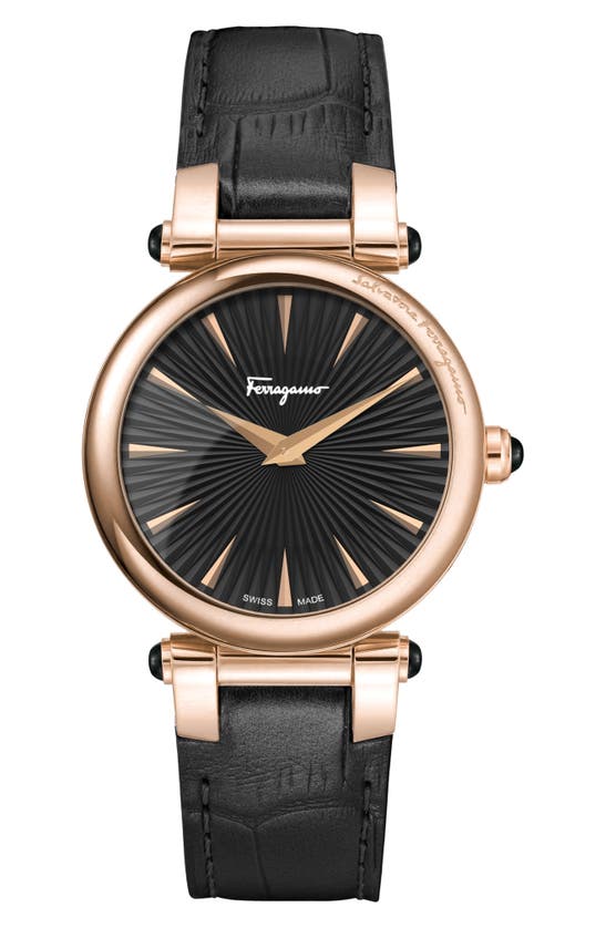 Ferragamo Idillio Watch In Rose Gold