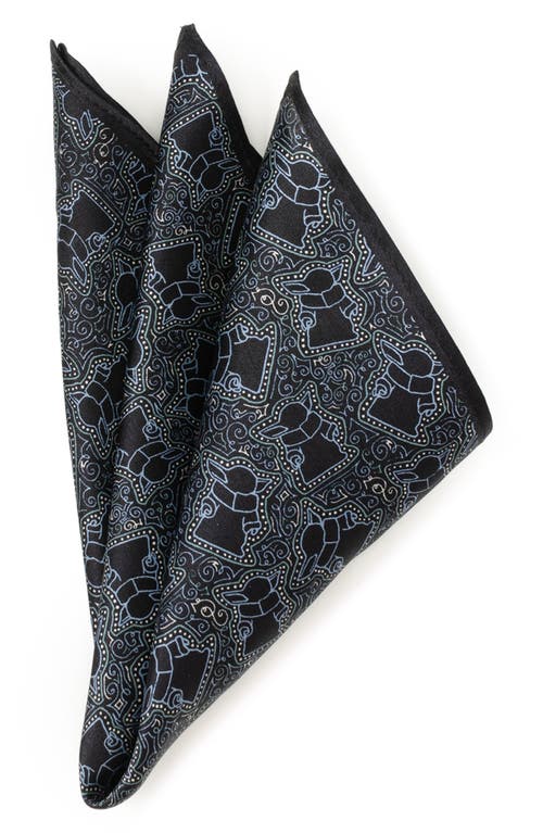 Cufflinks, Inc. Grogu Silk Pocket Square in Navy at Nordstrom