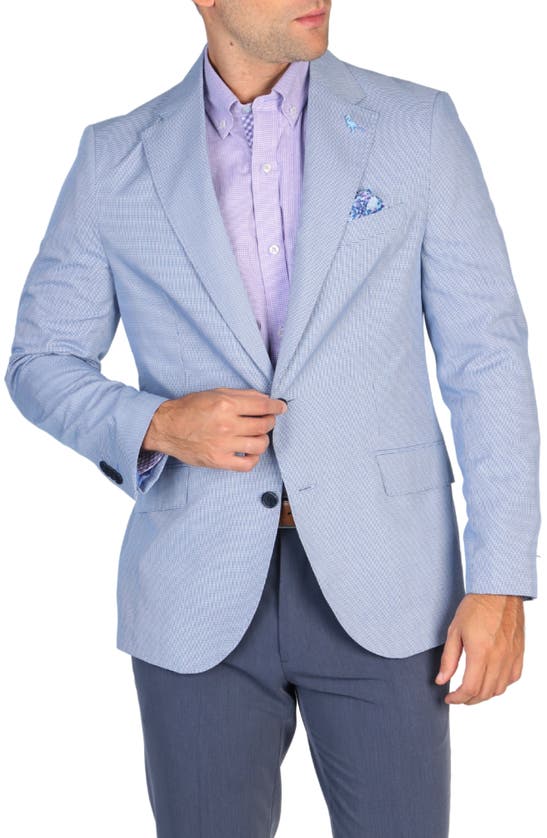 Shop Tailorbyrd Minihoundstooth Sport Coat In Blue