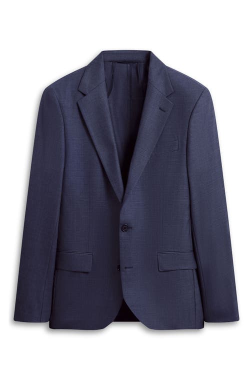 Shop Bugatchi Solid Stretch Wool Travel Blazer In Navy