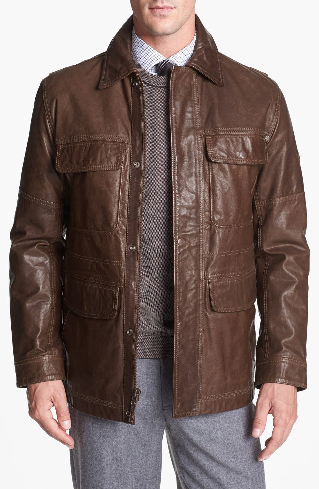 timberland leather jacket
