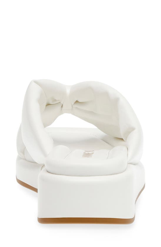 Shop Anne Klein Aspire Wedge Sandal In White Smooth