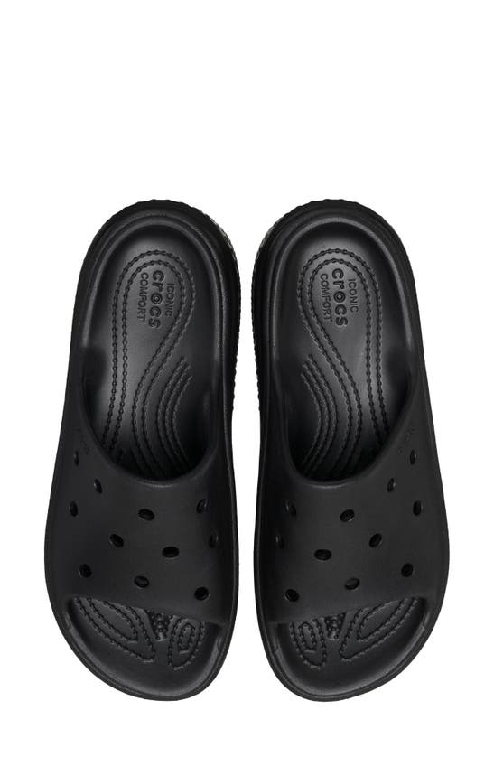 Shop Crocs Stomp Water Resistant Platform Slide Sandal In Black