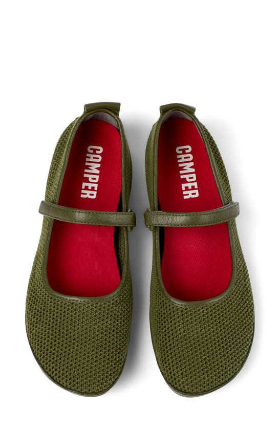 Shop Camper Right Nina Mary Jane Flat In Medium Green