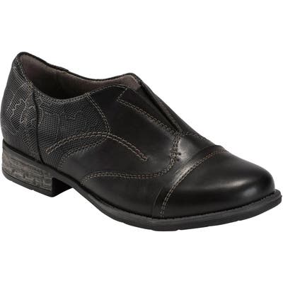 Earth Avani Banyan Slip-On Oxford, Black