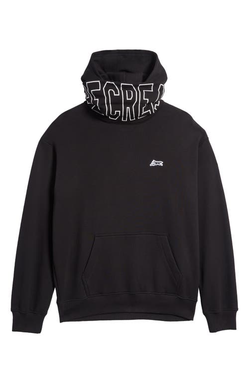 Shop Icecream Covert Cotton Graphic Hoodie In Black