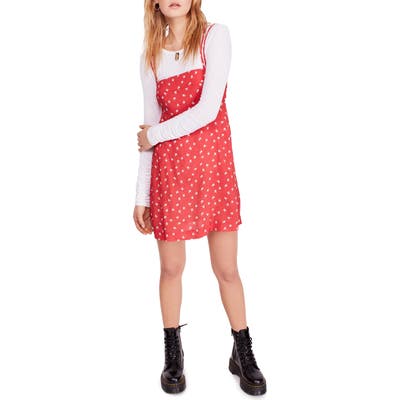 Free People Wild Child Minidress, Red