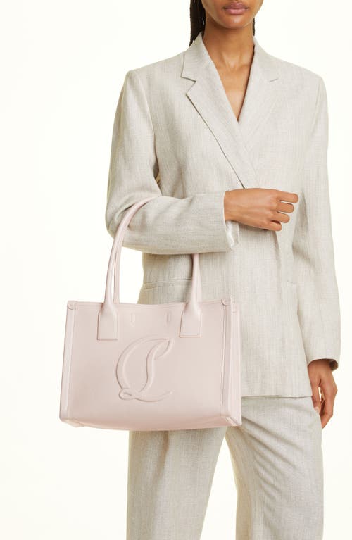 Shop Christian Louboutin Small By My Side Tote In Leche/leche/leche