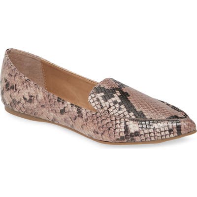 Steve Madden Feather Loafer Flat, Pink