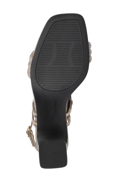 Bella Vita Women's Majesty Square Toe Block Heel Sandals In Gold