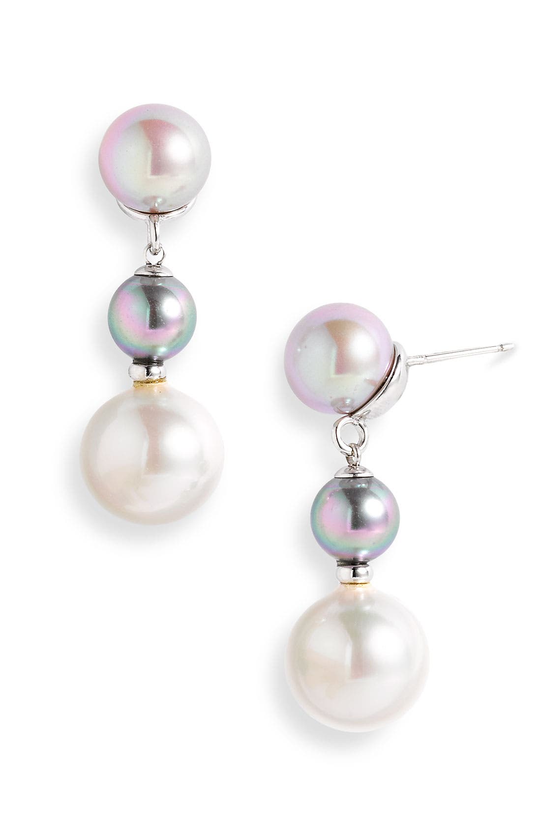 Majorica Triple Pearl Drop Earrings Nordstrom