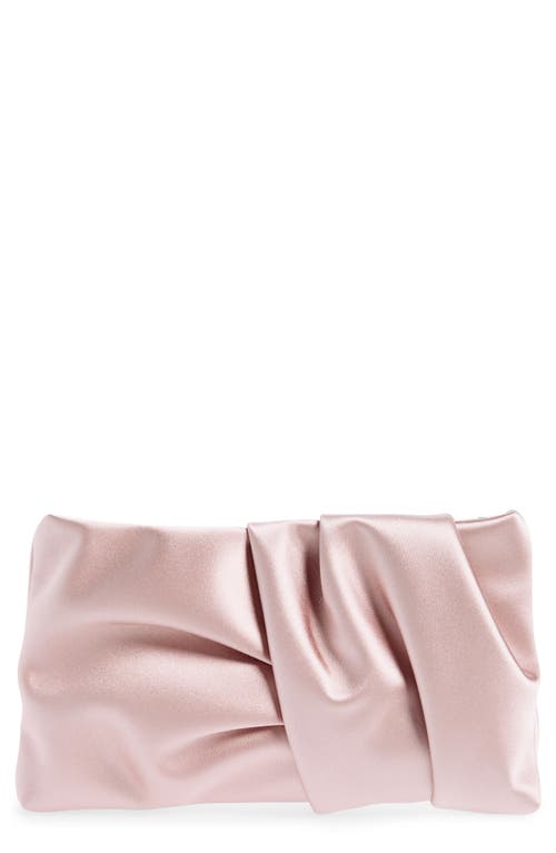 Jimmy Choo Bonny Satin Clutch in Rose at Nordstrom