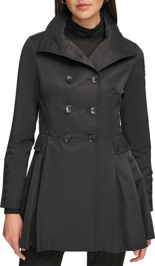 Pleated Trench Coat