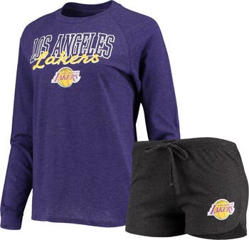 Lids Los Angeles Lakers Concepts Sport Women's Gable Knit T-Shirt