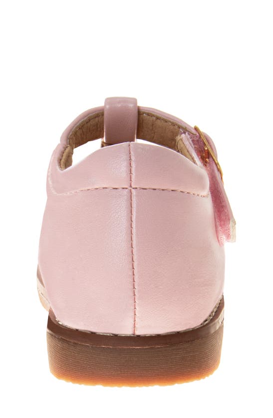 Shop Josmo Kids' T-strap Flat In Pink
