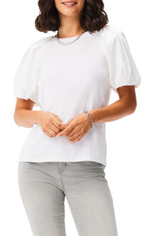 NIC+ZOE Mixed Media Statement Top in Paper White at Nordstrom, Size Xx-Large